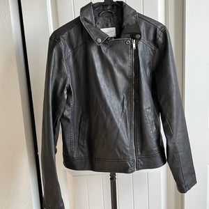 Faux leather jacket